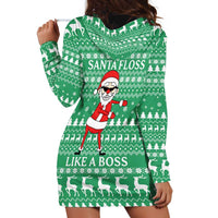 Funny Santa Claus Christmas Hoodie Dress Xmas Holiday Patterns - Wonder Print Shop