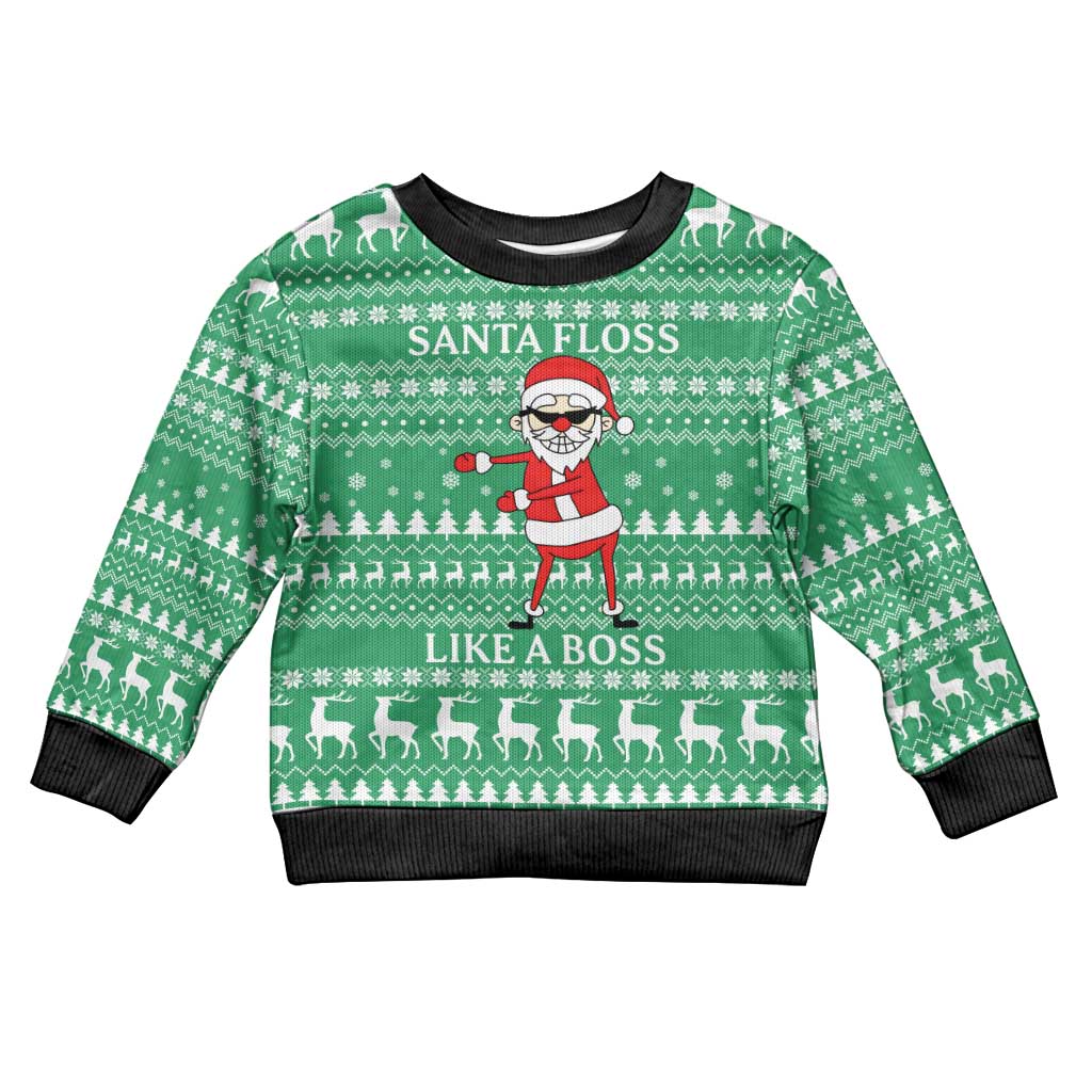 Funny Santa Claus Christmas Kid Ugly Christmas Sweater Xmas Holiday Patterns - Wonder Print Shop