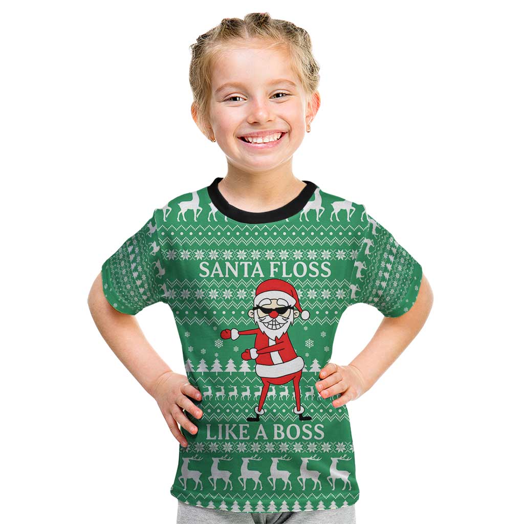 Funny Santa Claus Christmas Kid T Shirt Xmas Holiday Patterns - Wonder Print Shop