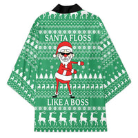 Funny Santa Claus Christmas Kimono Xmas Holiday Patterns - Wonder Print Shop