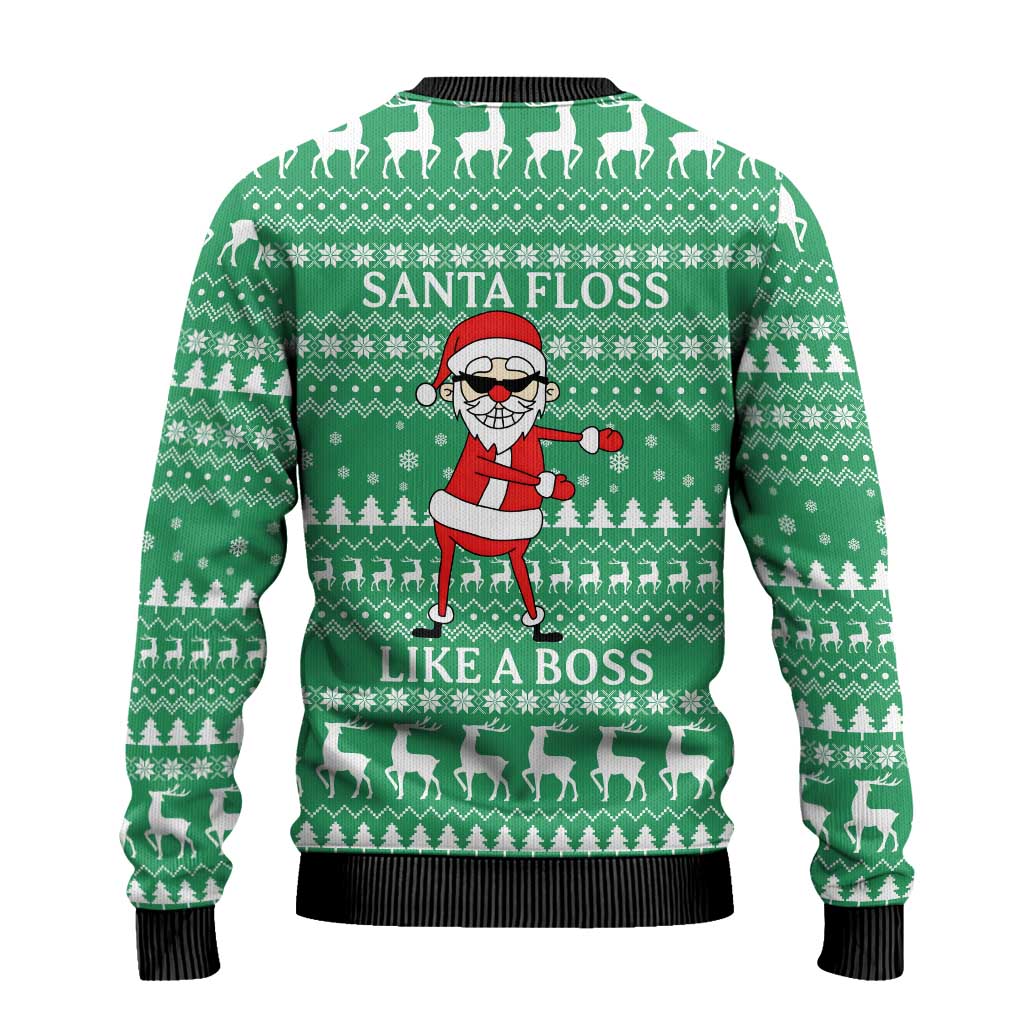 Funny Santa Claus Christmas Ugly Christmas Sweater Xmas Holiday Patterns - Wonder Print Shop