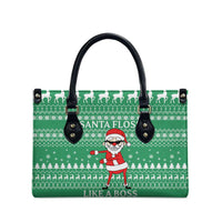 Funny Santa Claus Christmas Leather Bag Xmas Holiday Patterns - Wonder Print Shop
