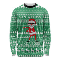 Funny Santa Claus Christmas Long Sleeve Shirt Xmas Holiday Patterns - Wonder Print Shop