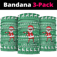 Funny Santa Claus Christmas Neck Gaiter Xmas Holiday Patterns - Wonder Print Shop
