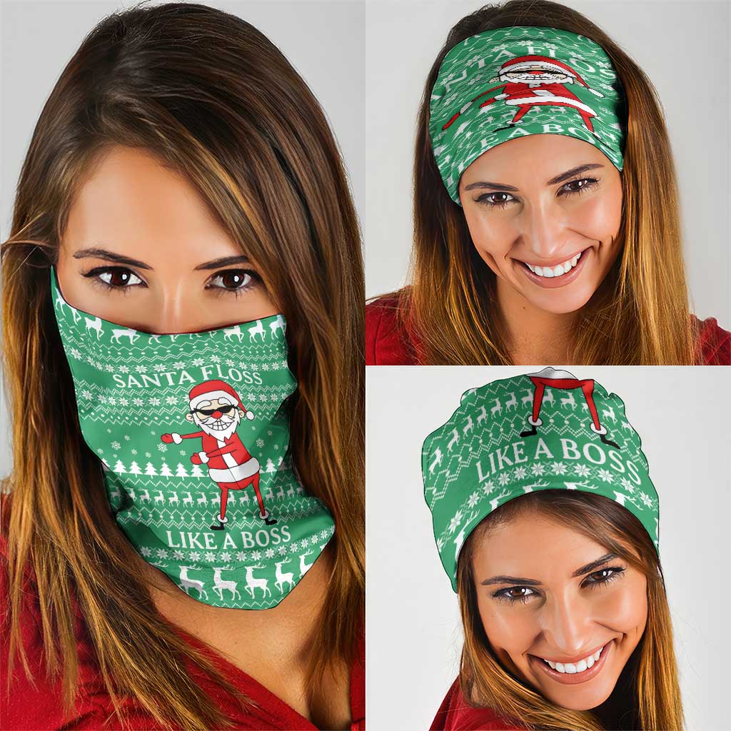 Funny Santa Claus Christmas Neck Gaiter Xmas Holiday Patterns - Wonder Print Shop