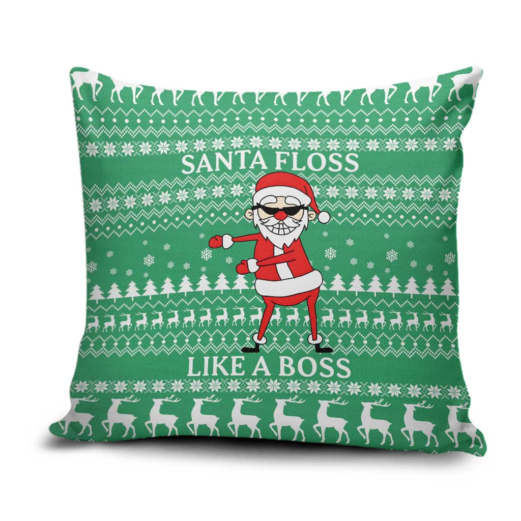 Funny Santa Claus Christmas Pillow Cover Xmas Holiday Patterns - Wonder Print Shop
