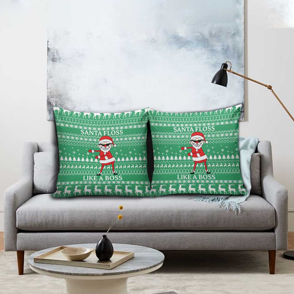 Funny Santa Claus Christmas Pillow Cover Xmas Holiday Patterns - Wonder Print Shop