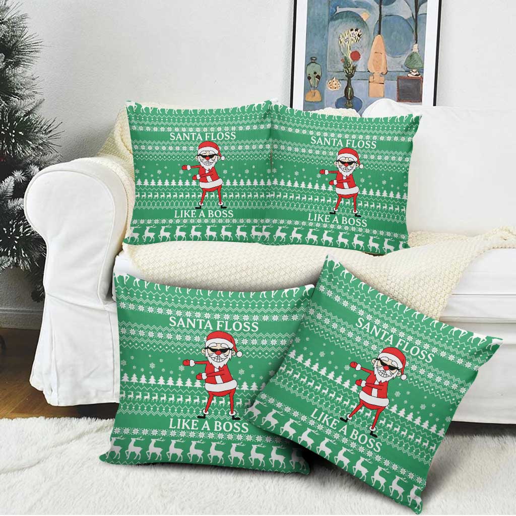 Funny Santa Claus Christmas Pillow Cover Xmas Holiday Patterns - Wonder Print Shop