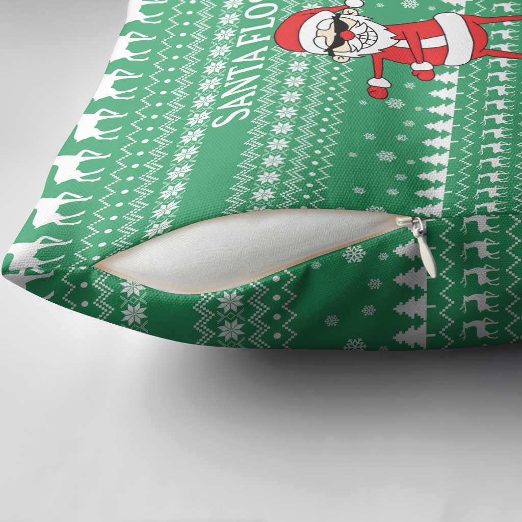 Funny Santa Claus Christmas Pillow Cover Xmas Holiday Patterns - Wonder Print Shop