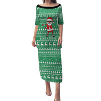 Funny Santa Claus Christmas Puletasi Xmas Holiday Patterns - Wonder Print Shop