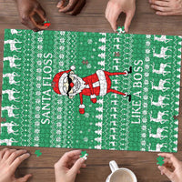 Funny Santa Claus Christmas Puzzle Xmas Holiday Patterns - Wonder Print Shop