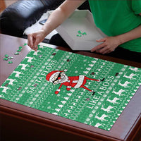 Funny Santa Claus Christmas Puzzle Xmas Holiday Patterns - Wonder Print Shop