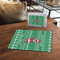 Funny Santa Claus Christmas Puzzle Xmas Holiday Patterns - Wonder Print Shop