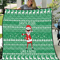 Funny Santa Claus Christmas Quilt Xmas Holiday Patterns - Wonder Print Shop