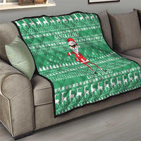 Funny Santa Claus Christmas Quilt Xmas Holiday Patterns - Wonder Print Shop