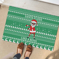Funny Santa Claus Christmas Rubber Doormat Xmas Holiday Patterns - Wonder Print Shop