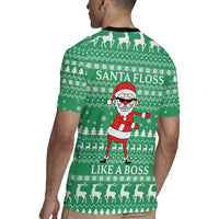Funny Santa Claus Christmas Rugby Jersey Xmas Holiday Patterns - Wonder Print Shop