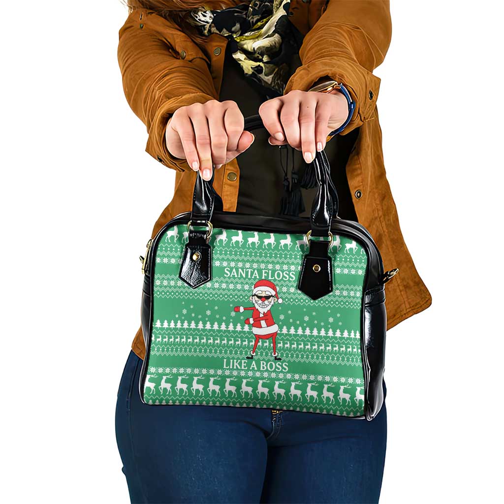 Funny Santa Claus Christmas Shoulder Handbag Xmas Holiday Patterns - Wonder Print Shop