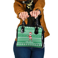 Funny Santa Claus Christmas Shoulder Handbag Xmas Holiday Patterns - Wonder Print Shop