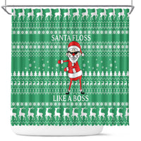 Funny Santa Claus Christmas Shower Curtain Xmas Holiday Patterns - Wonder Print Shop