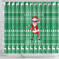 Funny Santa Claus Christmas Shower Curtain Xmas Holiday Patterns - Wonder Print Shop