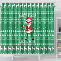 Funny Santa Claus Christmas Shower Curtain Xmas Holiday Patterns - Wonder Print Shop