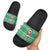 Funny Santa Claus Christmas Slide Sandals Xmas Holiday Patterns - Wonder Print Shop