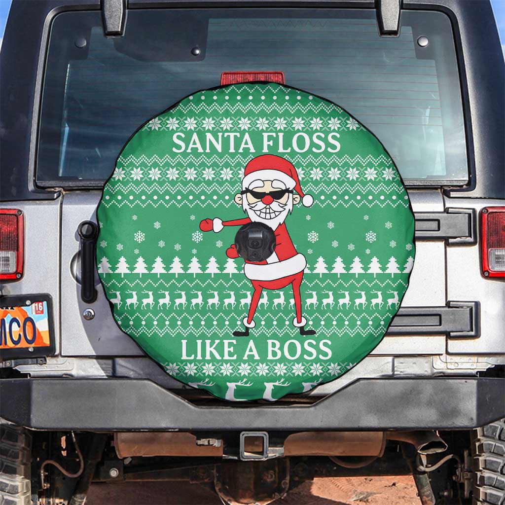 Funny Santa Claus Christmas Spare Tire Cover Xmas Holiday Patterns - Wonder Print Shop