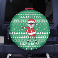 Funny Santa Claus Christmas Spare Tire Cover Xmas Holiday Patterns - Wonder Print Shop