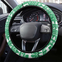 Funny Santa Claus Christmas Steering Wheel Cover Xmas Holiday Patterns - Wonder Print Shop