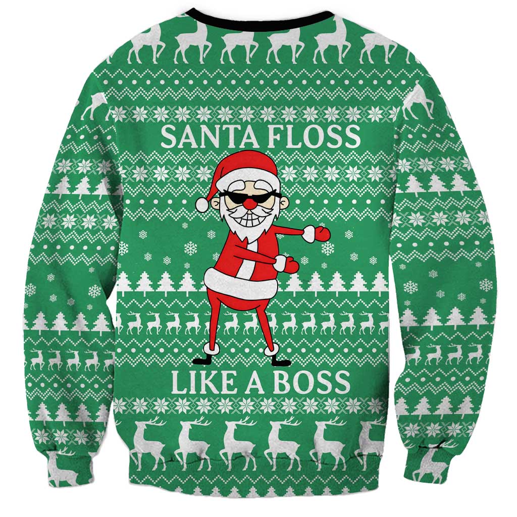 Funny Santa Claus Christmas Sweatshirt Xmas Holiday Patterns - Wonder Print Shop