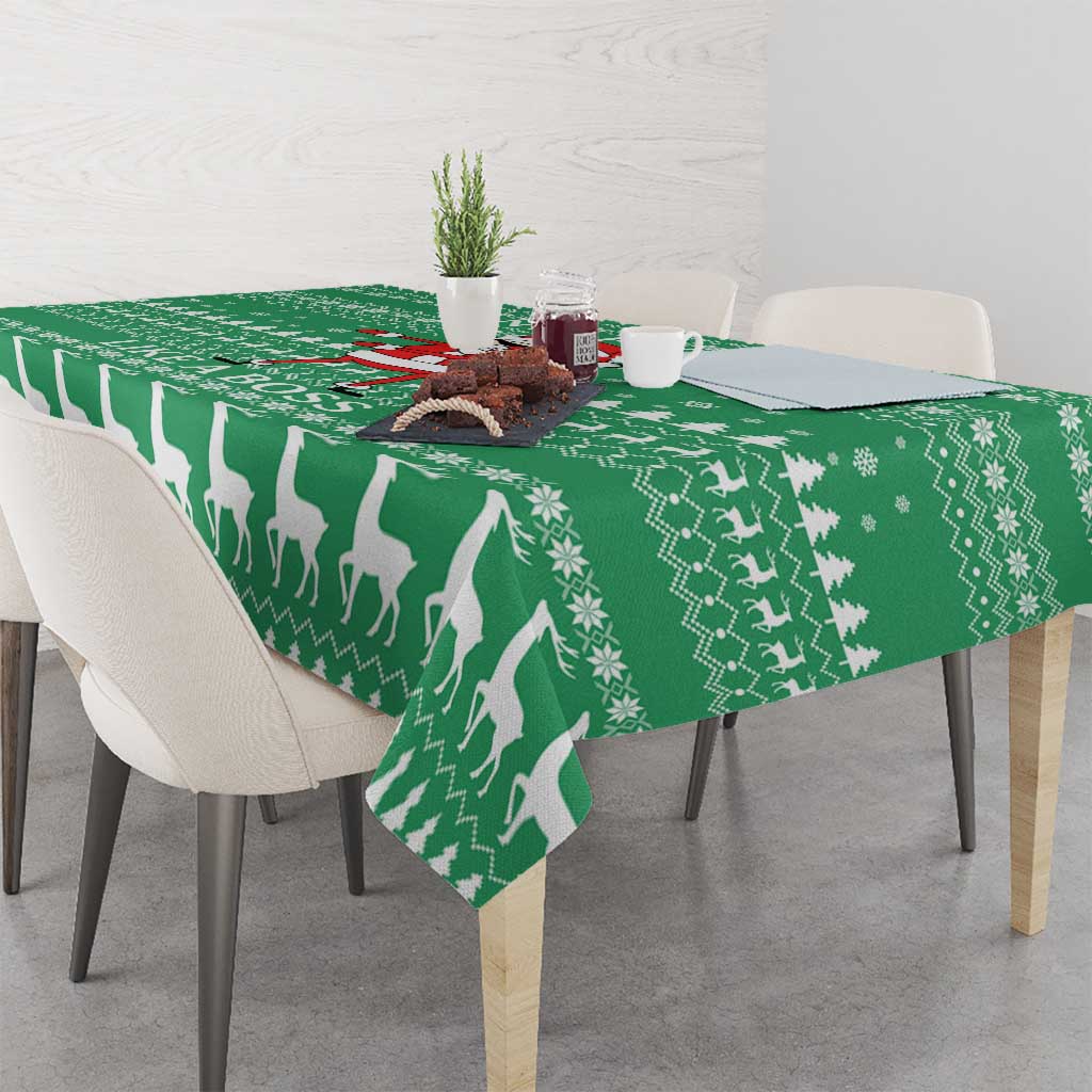 Funny Santa Claus Christmas Tablecloth Xmas Holiday Patterns - Wonder Print Shop