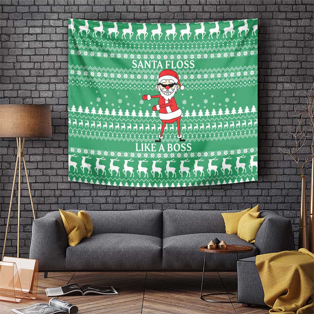 Funny Santa Claus Christmas Tapestry Xmas Holiday Patterns - undefined