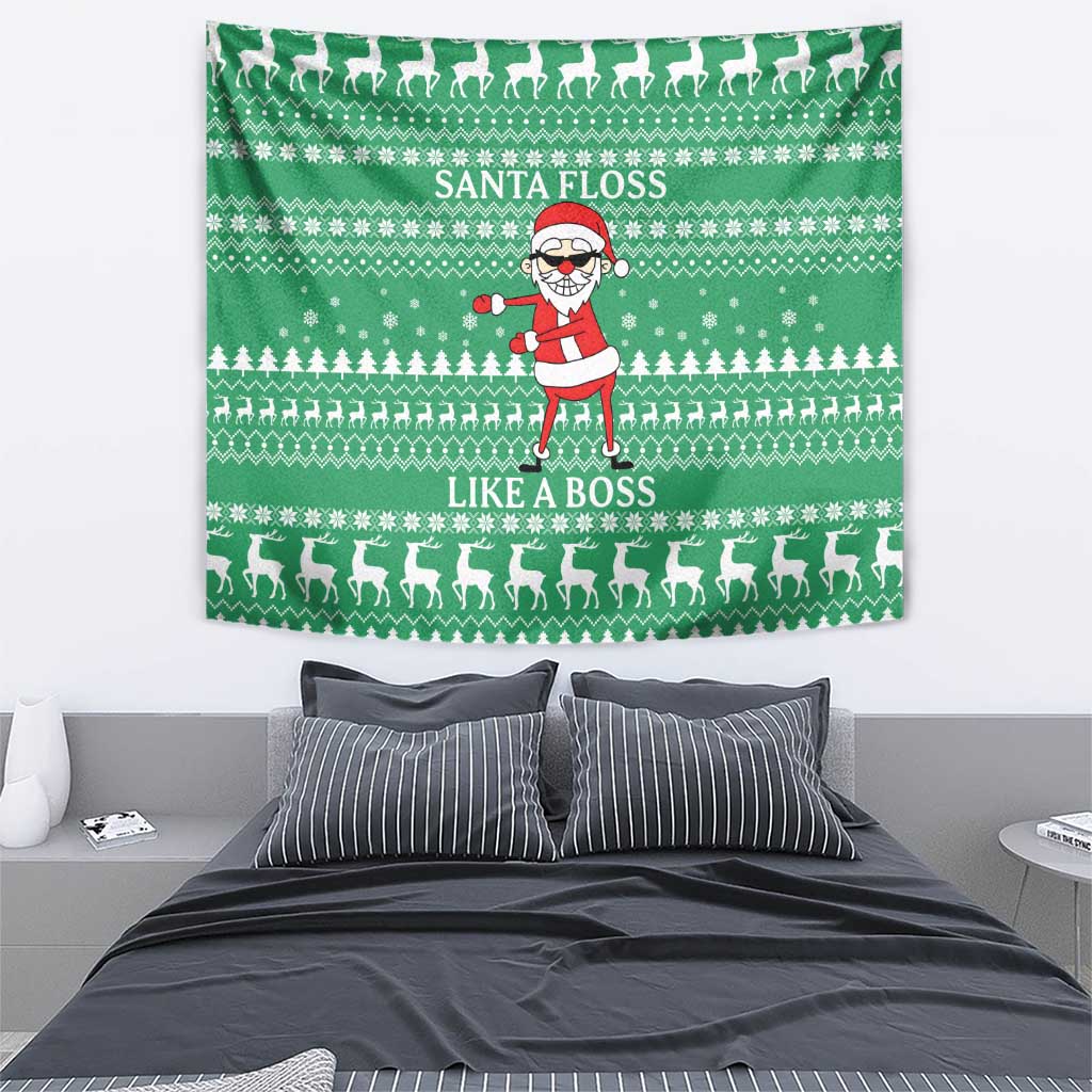 Funny Santa Claus Christmas Tapestry Xmas Holiday Patterns - undefined