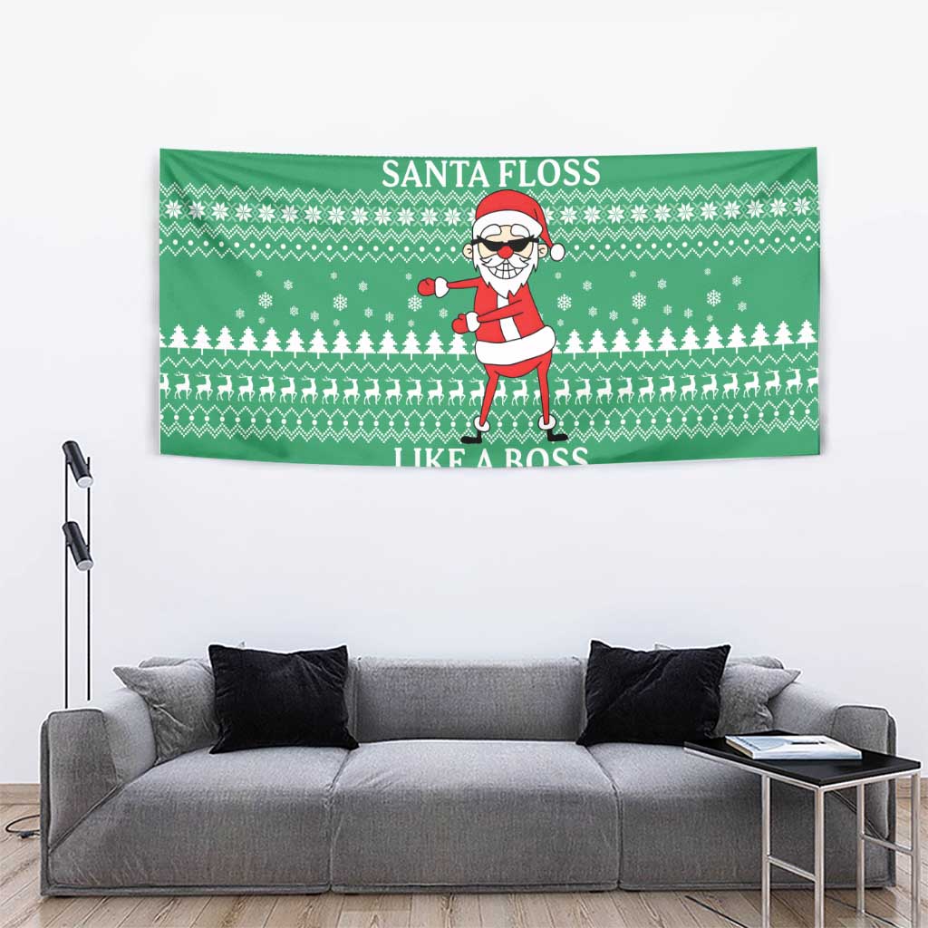 Funny Santa Claus Christmas Tapestry Xmas Holiday Patterns - undefined