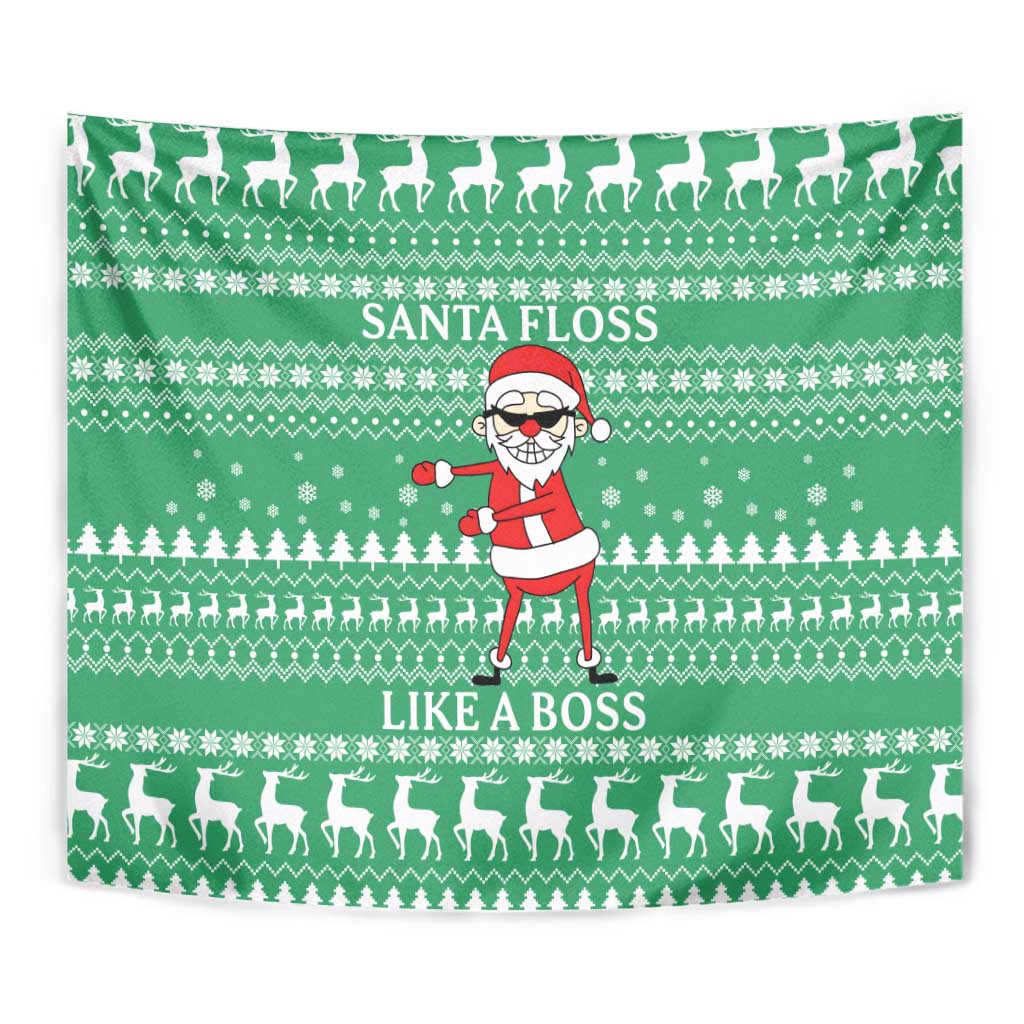 Funny Santa Claus Christmas Tapestry Xmas Holiday Patterns - undefined