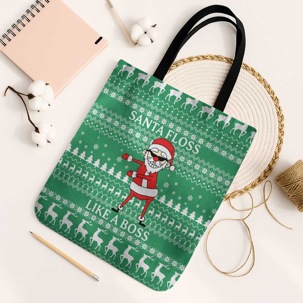 Funny Santa Claus Christmas Tote Bag Xmas Holiday Patterns - Wonder Print Shop