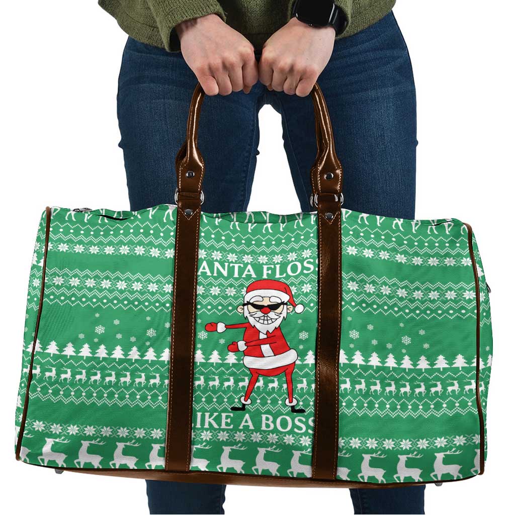 Funny Santa Claus Christmas Travel Bag Xmas Holiday Patterns - Wonder Print Shop