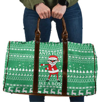 Funny Santa Claus Christmas Travel Bag Xmas Holiday Patterns - Wonder Print Shop