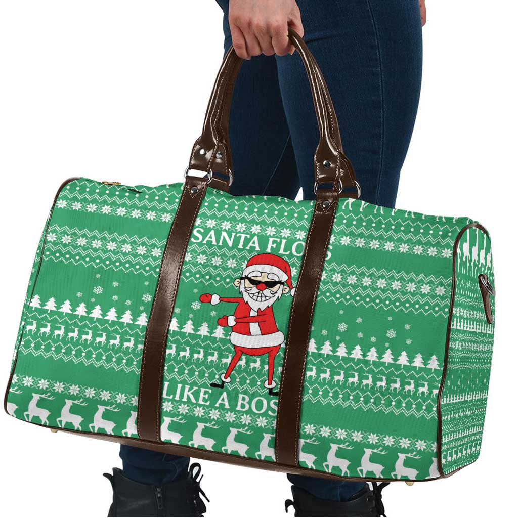 Funny Santa Claus Christmas Travel Bag Xmas Holiday Patterns - Wonder Print Shop