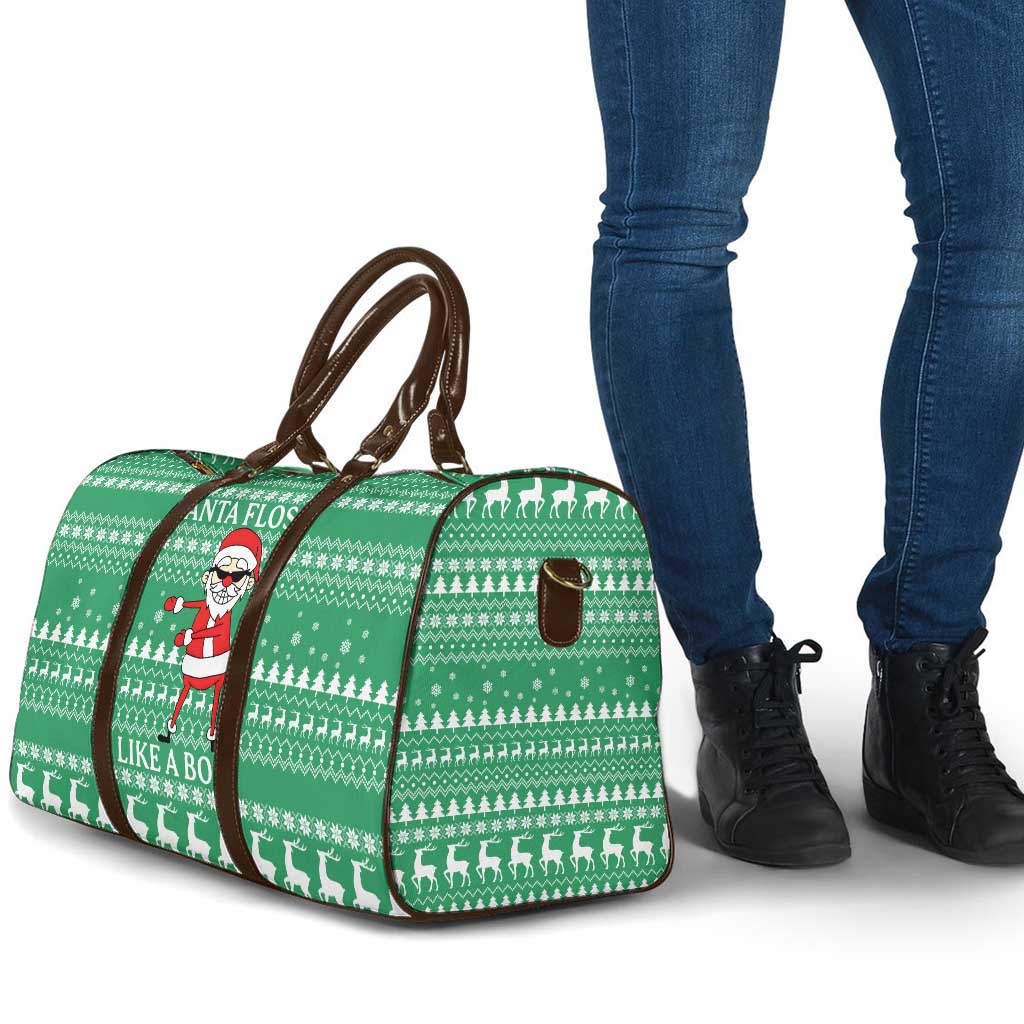 Funny Santa Claus Christmas Travel Bag Xmas Holiday Patterns - Wonder Print Shop