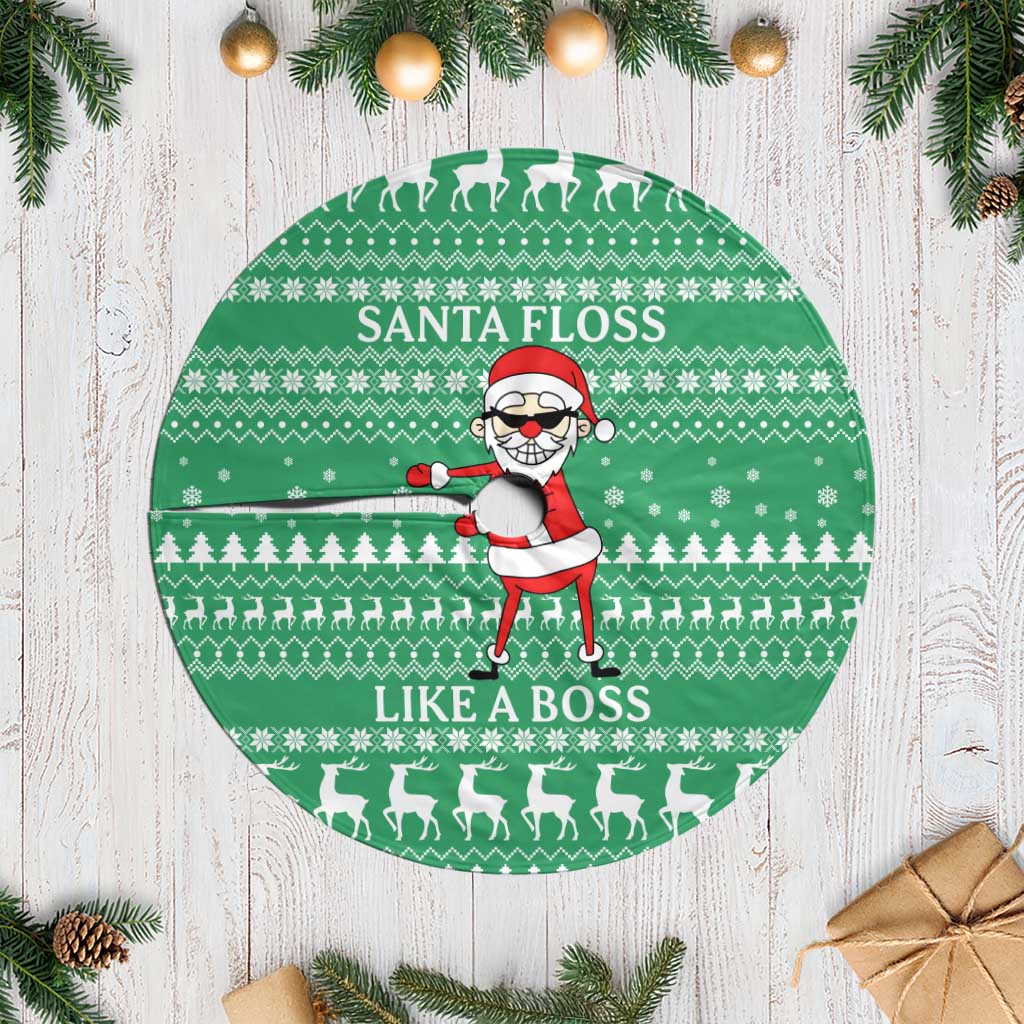 Funny Santa Claus Christmas Tree Skirt Xmas Holiday Patterns - Wonder Print Shop