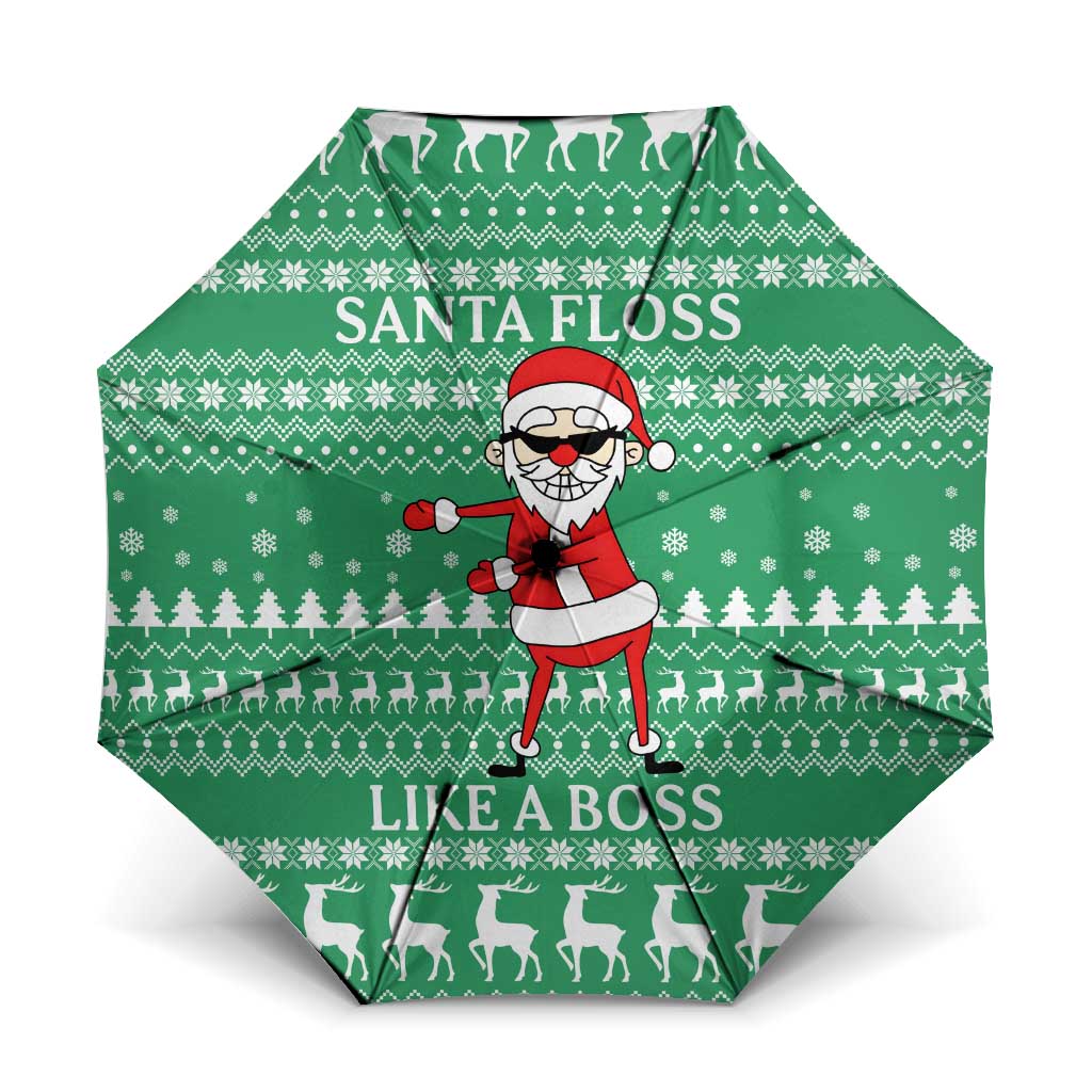 Funny Santa Claus Christmas Umbrella Xmas Holiday Patterns - Wonder Print Shop