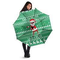 Funny Santa Claus Christmas Umbrella Xmas Holiday Patterns - Wonder Print Shop