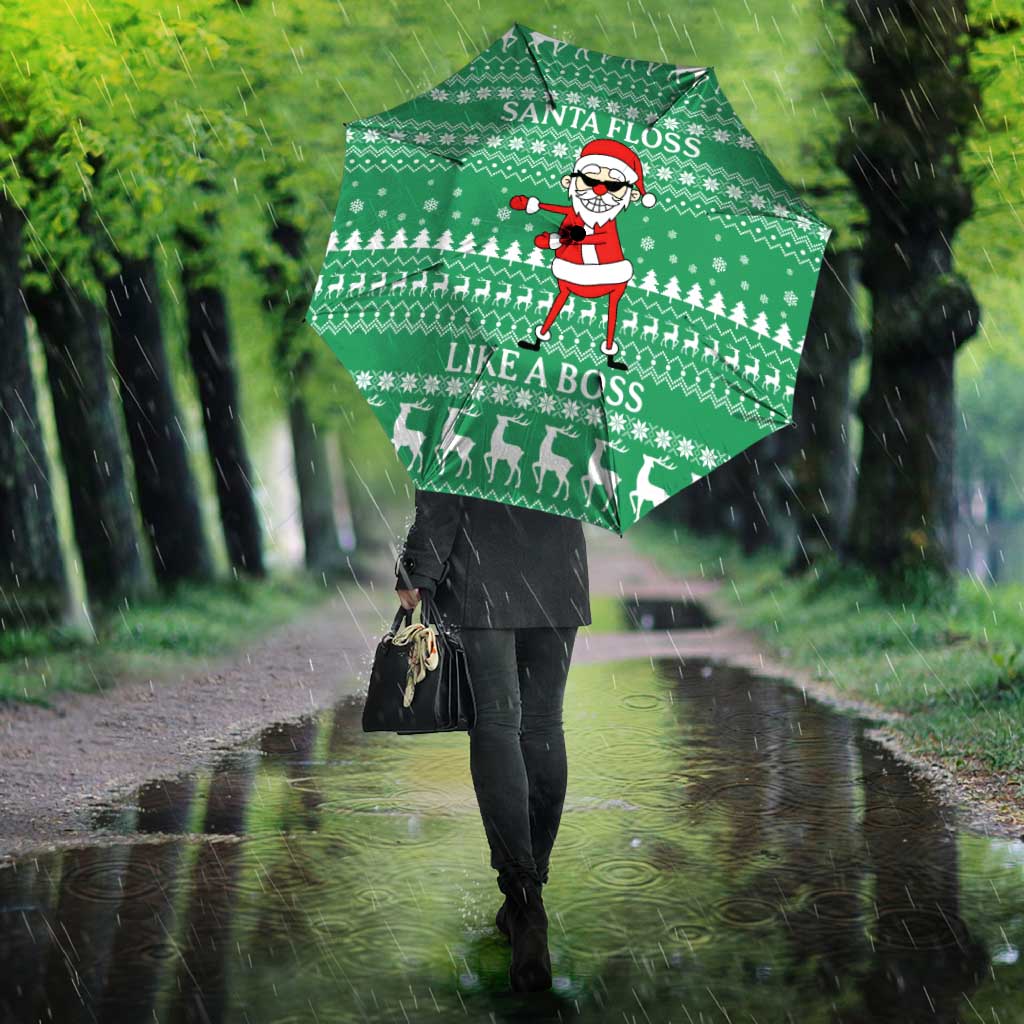 Funny Santa Claus Christmas Umbrella Xmas Holiday Patterns - Wonder Print Shop