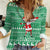 Funny Santa Claus Christmas Women Casual Shirt Xmas Holiday Patterns - Wonder Print Shop