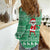 Funny Santa Claus Christmas Women Casual Shirt Xmas Holiday Patterns - Wonder Print Shop