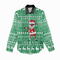 Funny Santa Claus Christmas Women Casual Shirt Xmas Holiday Patterns - Wonder Print Shop