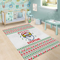 Funny Santa Music Is For Everyone Christmas Area Rug Xmas Holiday Patterns - Wonder Print Shop