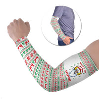 Funny Santa Music Is For Everyone Christmas Arm Sleeves Xmas Holiday Patterns - Wonder Print Shop